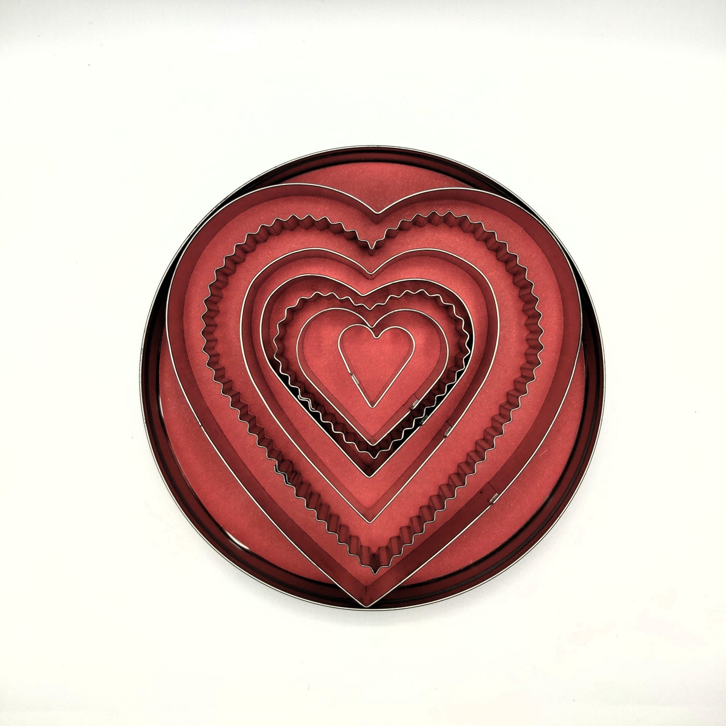 Heart Cookie Cutter Set with Storage Tin