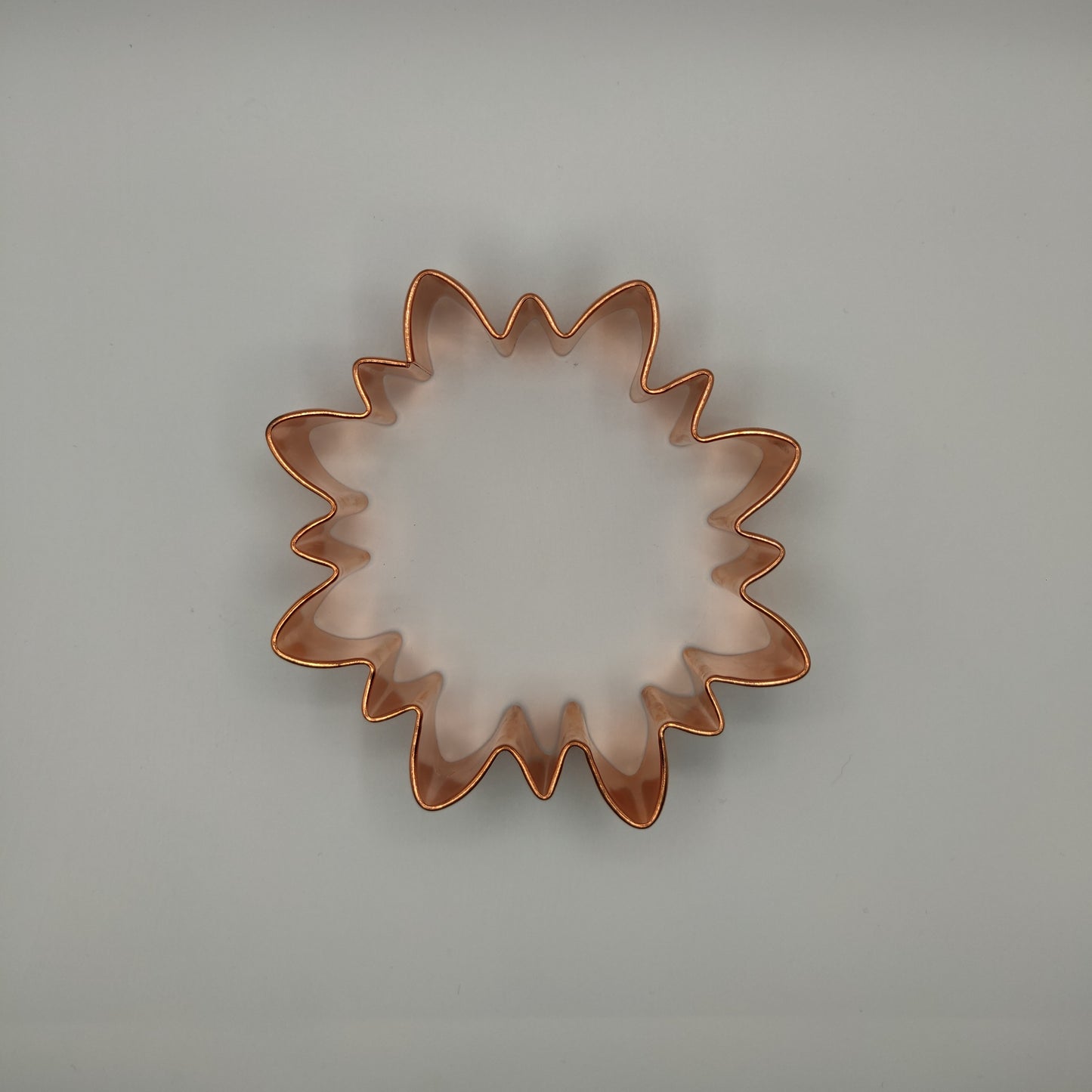 Large Copper Color Sun/Flower Cookie Cutter (4 1/2")