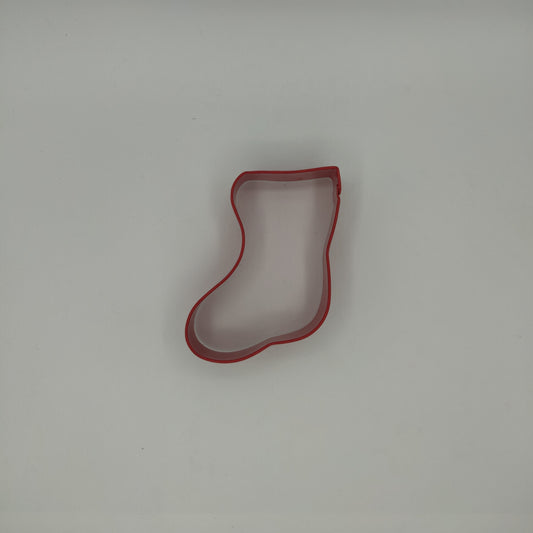 Red Coated Stocking Cookie Cutter (4")