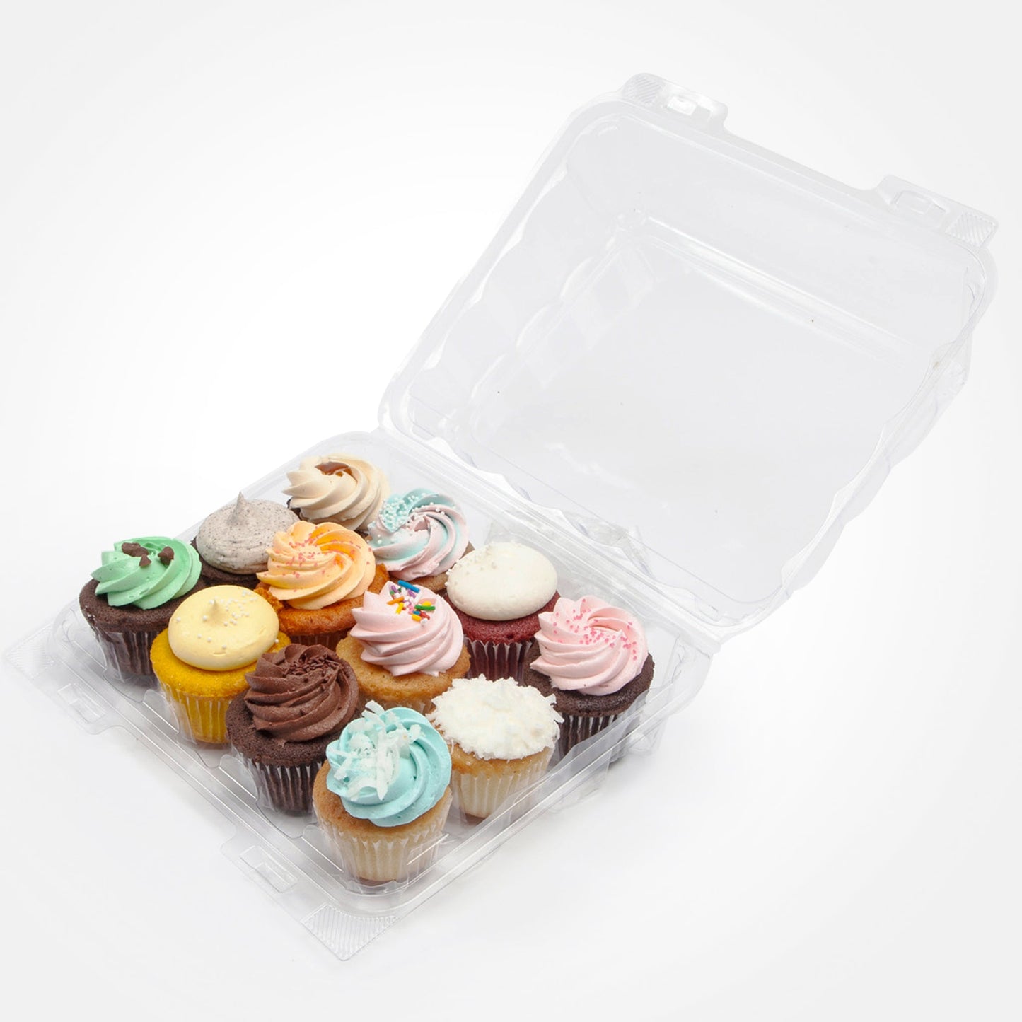 Compostable 12-pack 2.5" Mini Cupcake & Muffin Package
