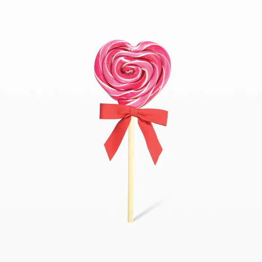 Organic Cherry Heart Lollipop (2 oz)
