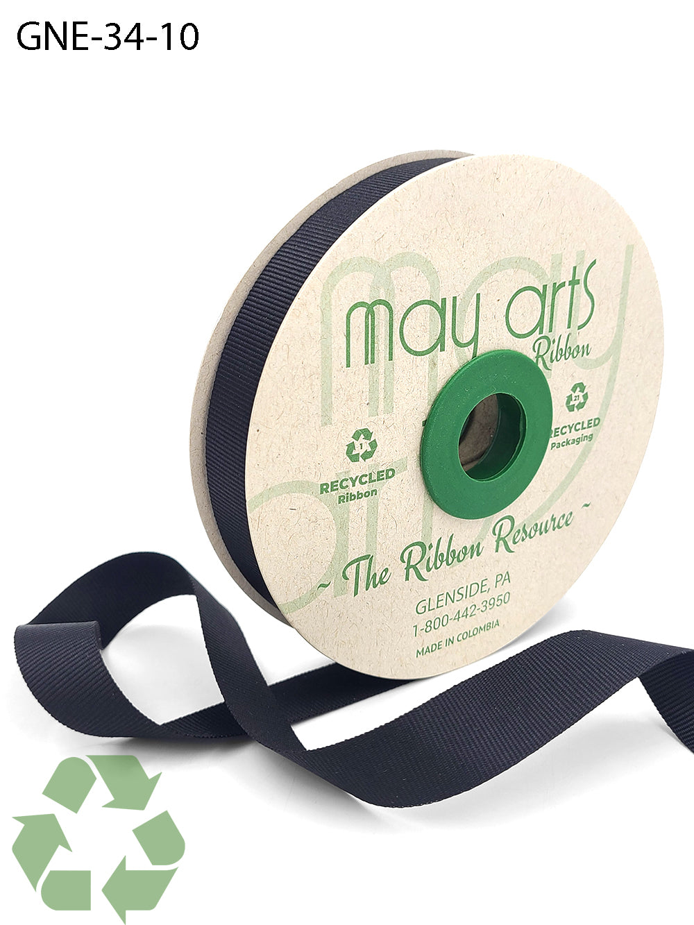 0.75 Inch Recycled Grosgrain Ribbon