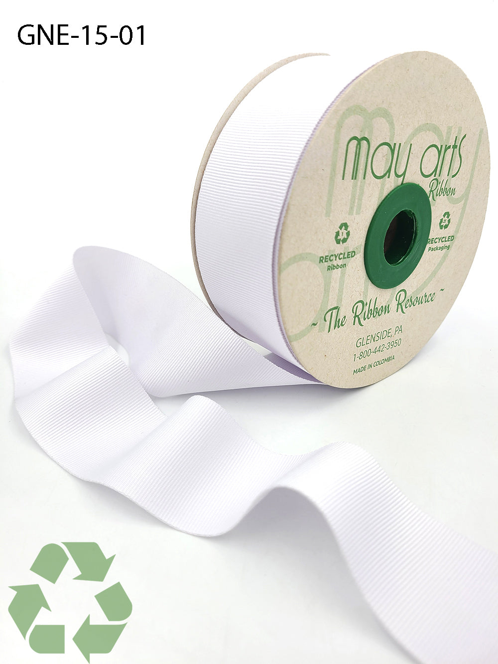 1.5 Inch Recycled Grosgrain Ribbon