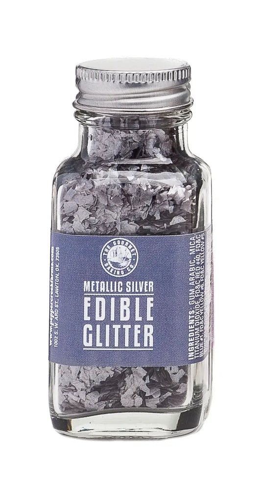 Metallic Silver Edible Glitter