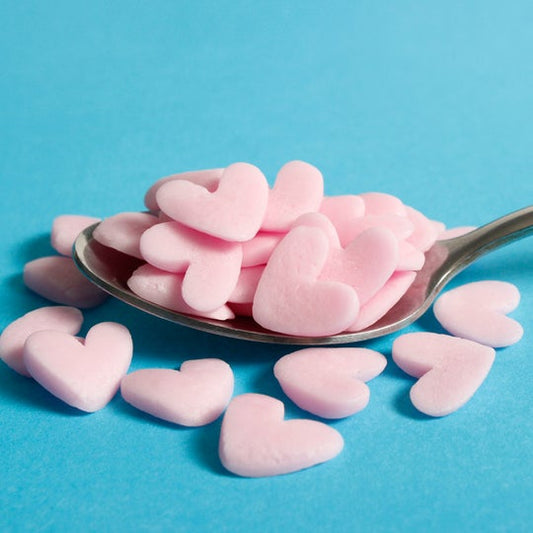 Pink JUMBO Confetti Hearts Sprinkles