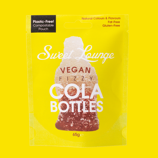 Vegan Fizzy Cola Bottles (Plastic-free) 65g