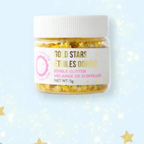 Gold Stars Edible Glitter